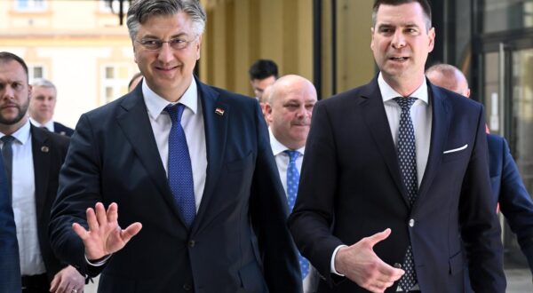 02.05.2025., Zagreb - Predstavljanje izbornog programa Hrvatske demokratske zajednice Grada Zagreba i partnera. Andrej Plenkovic, Mislav Herman Photo: Marko Lukunic/PIXSELL