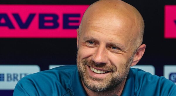 02.05.2025., stadion Maksimir, Zagreb - Konferencija za medije GNK Dinamo uoci utakmice 33. kola SuperSport HNL-a izmedju Hajduka i Dinama. vrsitelj duznosti glavnog trenera GNK Dinamo Sandro Perkovic Photo: Goran Stanzl/PIXSELL