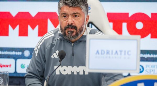02.05.2025.  Split - Presica Gennara Gattusa o derbiju  izmedju Hajduka i Dinama. Photo: Zvonimir Barisin/PIXSELL