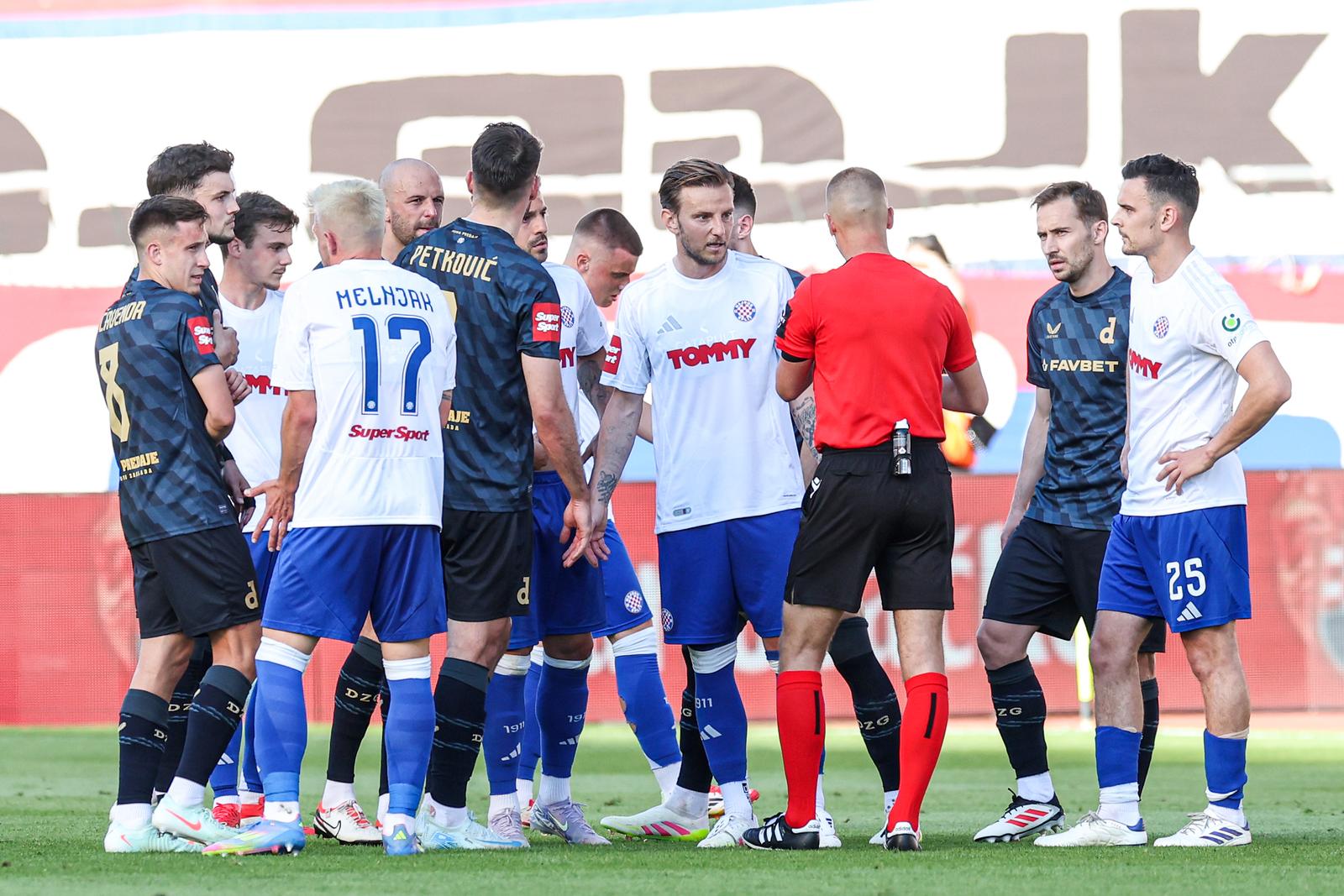 03.05.2025., Split, stadion Poljud - SuperSport Prva HNL, 33. kolo, HNK Hajduk - GNK Dinamo. Ivan Rakitic, Marko Rog Photo: Luka stanzl/PIXSELL
