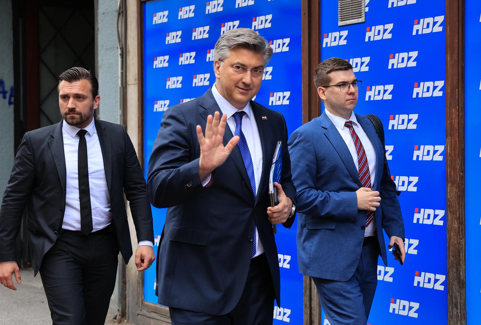 05.05.2025., prostorije GO HDZ-a, Zagreb - Odrzala se zajednicka sjednica Predsjednistva i Nacionalnog odbora HDZ-a. Photo: Marko Prpic/PIXSELL
