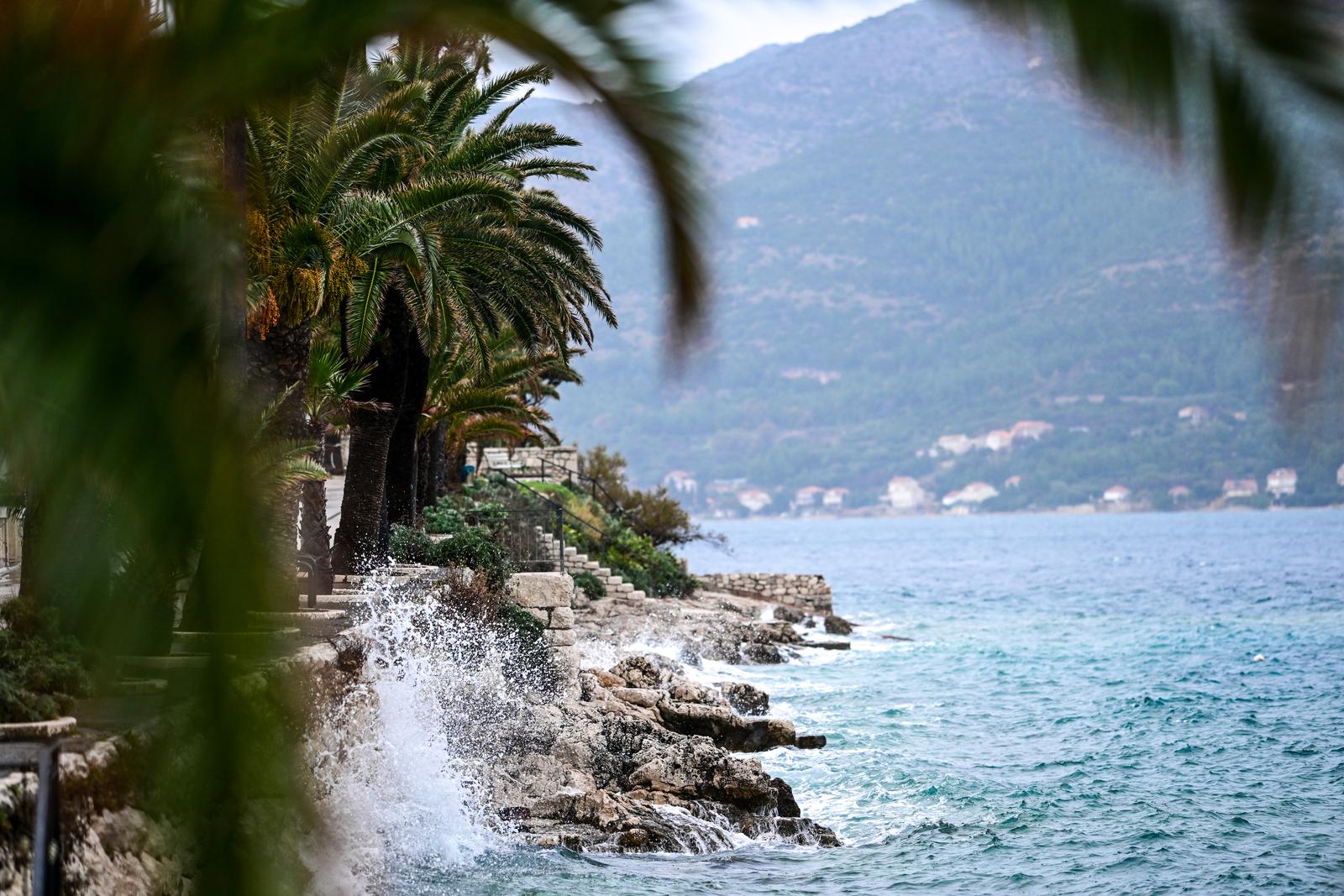 06.01.2024., Korcula- Stigla kısa i veliki valovi . Photo: Igor Soban/PIXSELL