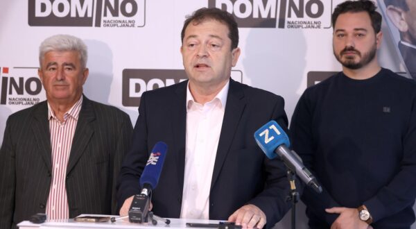 08.05.2025., Zagreb - Tomislav Jelic, Tomislav Jonjic i Marko Milanovic Litre na konferenciji za medije na temu ""8. svibnja 1945. godine - oslobodjenje ili okupacija Zagreba?!". Photo: Patrik Macek/PIXSELL