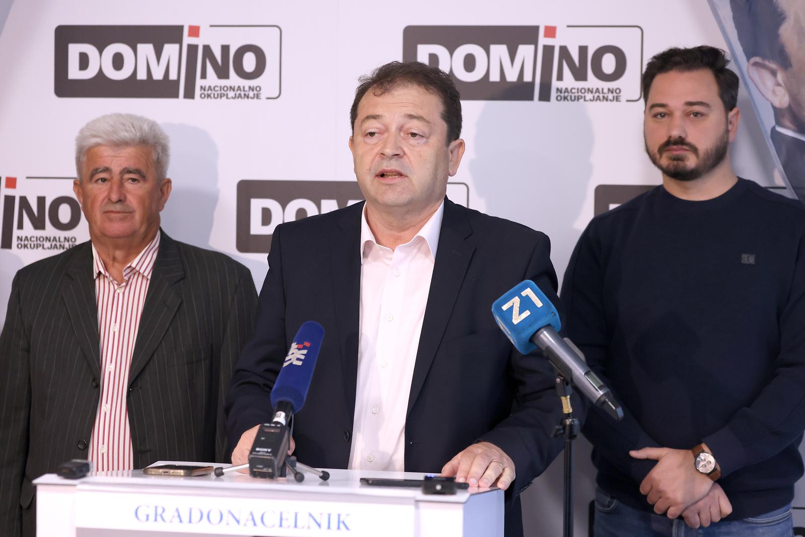 08.05.2025., Zagreb - Tomislav Jelic, Tomislav Jonjic i Marko Milanovic Litre na konferenciji za medije na temu ""8. svibnja 1945. godine - oslobodjenje ili okupacija Zagreba?!". Photo: Patrik Macek/PIXSELL