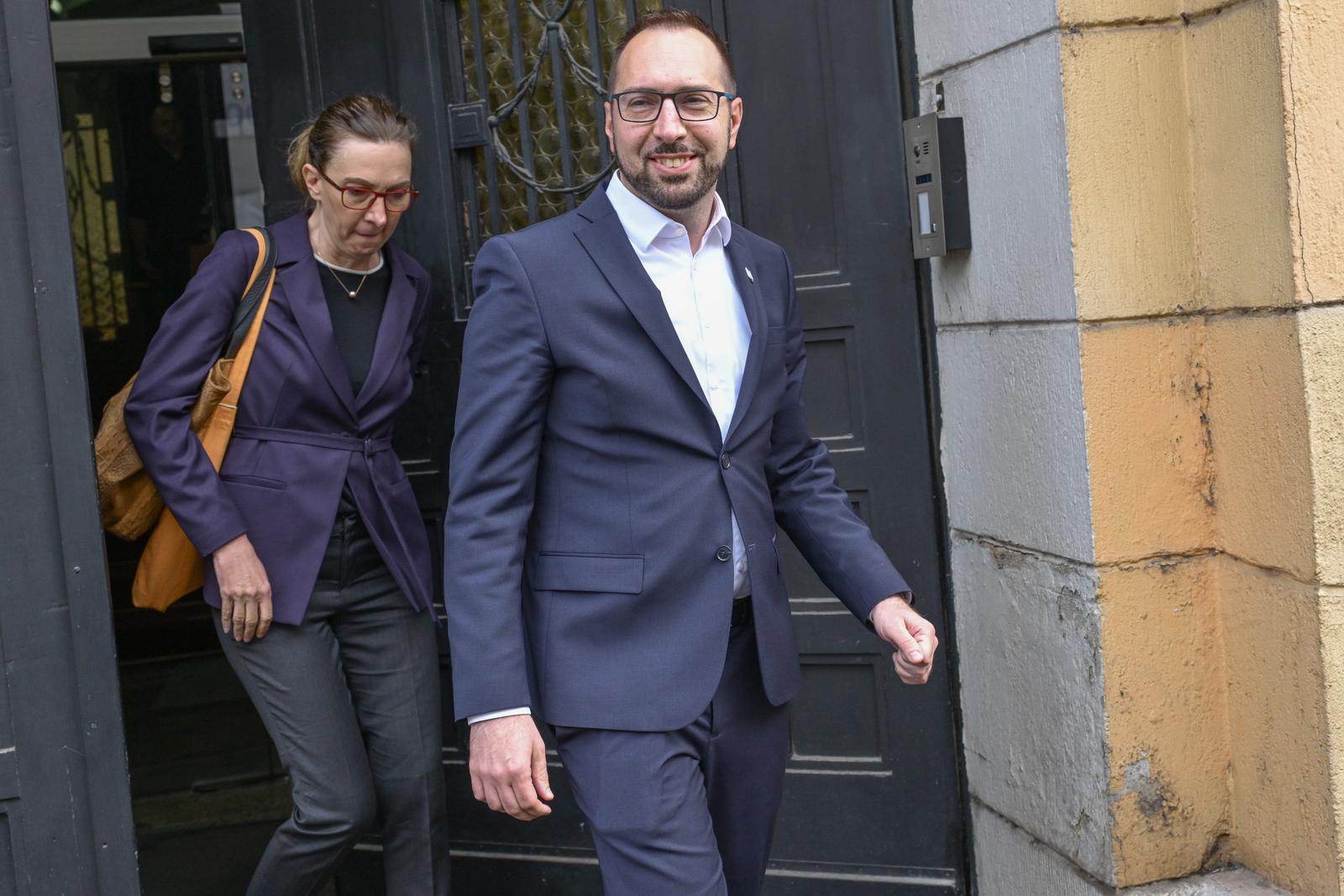 09.05.2025., Zagreb - Tomislav Tomasevic dao je izjavu za medije nakon davanja iskaza o aferi Hipodrom. Photo: Neva Zganec/PIXSELL