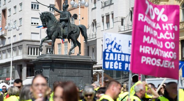 Prosvjed radnika HT-a