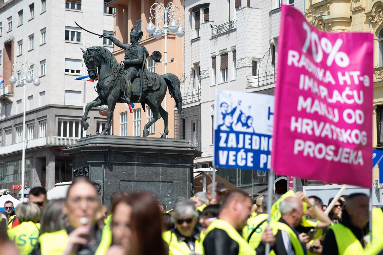 Prosvjed radnika HT-a