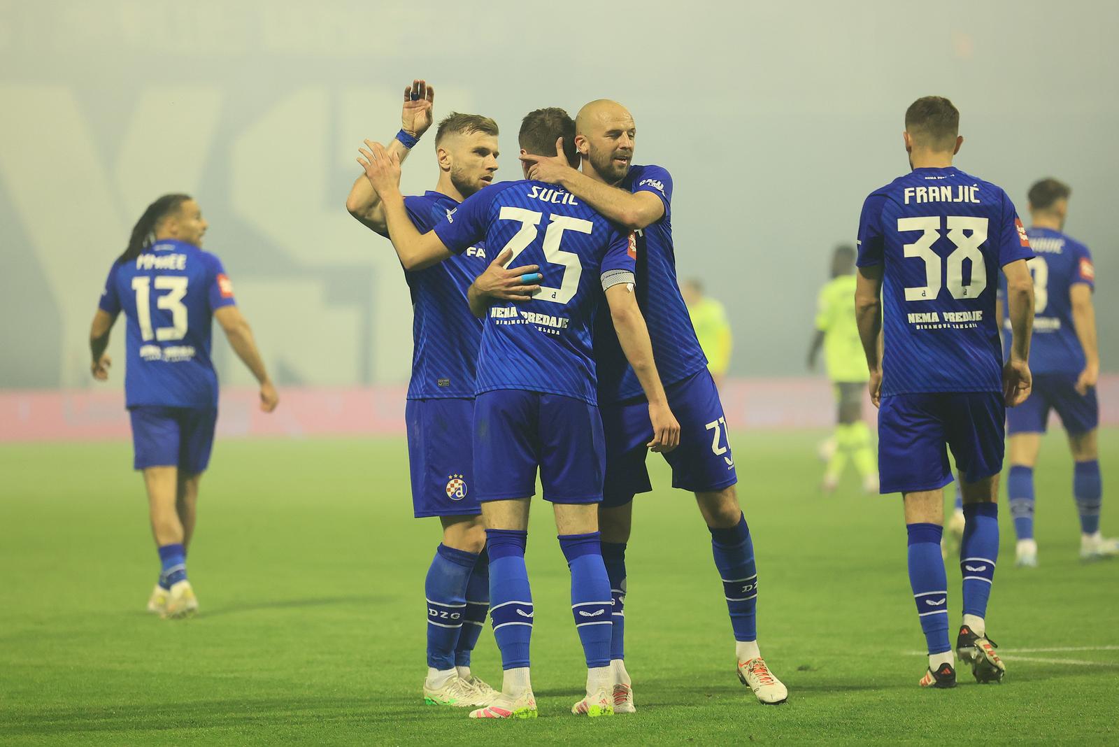 10.05.2025., stadion Maksimir, Zagreb - SuperSport HNL, 34. kolo, GNK Dinamo - NK Slaven Belupo. Stefan Ristovski i Josip Misic Photo: Marko Prpic/PIXSELL