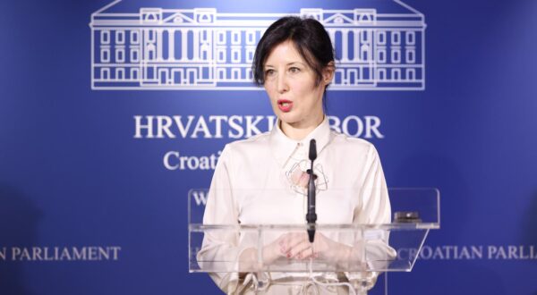 11.03.2025., Zagreb - Na konferenciji za medije odrzanoj u Saboru o aktualnim temama govorila je Dalija Oreskovic. Photo: Patrik Macek/PIXSELL