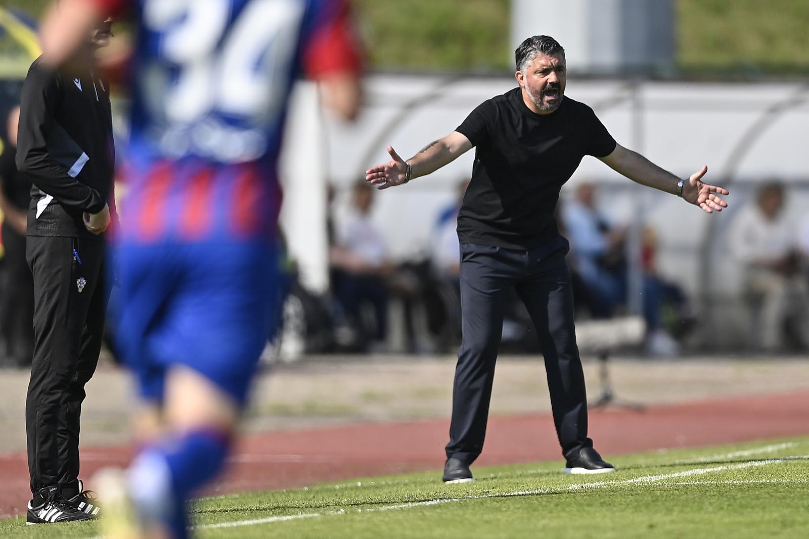 11.05.2025., Gradski stadion, Velika Gorica - SuperSport HNL, 34. kolo, HNK Gorica - HNK Hajduk. Gennaro Gattuso Photo: Igor Soban/PIXSELL
