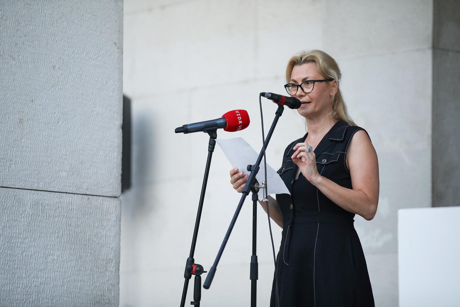 08.07.2024., Zagreb - Dodjela nagrada "Nada Dimic” te "Vesna Kesic”. Dobitnici nagrade su Vida Skerk, Valerija Kandjera, Dora Caldakovic, Karla Jelic i Drago Hedl Photo: Emica Elvedji/PIXSELL