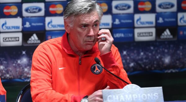 05.11.2012., Pariz, Francuska - Stadion Park Princeva, konferencija za medije Paris Saint Germaina uoci utakmice 4. kola Lige prvaka protiv GNK Dinamo. Carlo Ancelotti.rPhoto: Marko Lukunic/PIXSELL