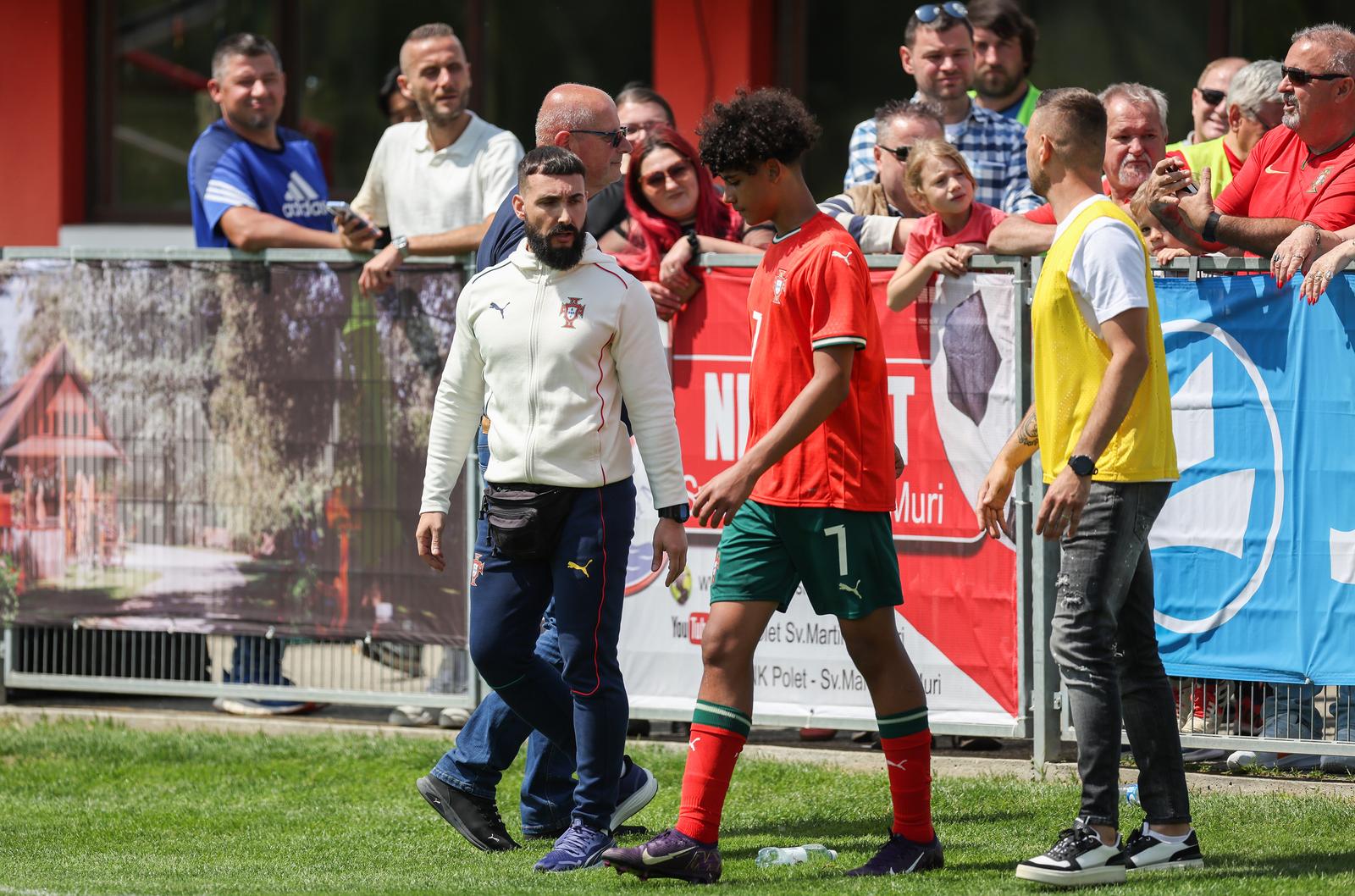 13.05.2025. Sveti Martin Na Muri -  Turnir “Vlatko Marković” za nogometase do 15 godina. Portugal - Japan. Cristiano Ronaldo Junior Photo: Matija Habljak/PIXSELL