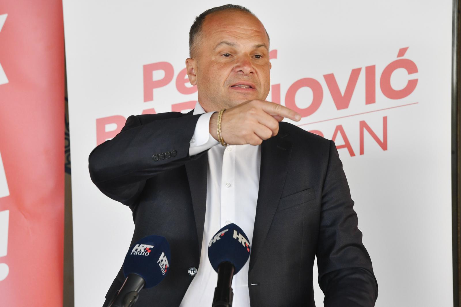 13.05.2025., Sibenik - Predstavljanje programa Petra Baranovica za zupana Sibensko-kninske zupanije.  Photo: Hrvoje Jelavic/PIXSELL