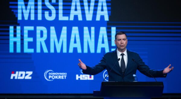 13.05.2025., Zagreb - Zavrsni predizborni skup Mislava Hermana, kandidata Hrvatske demokratske zajednice za gradonacelnika Grada Zagreba odrzan je u Tvornici kulture. Mislav Herman Photo: Davor Puklavec/PIXSELL