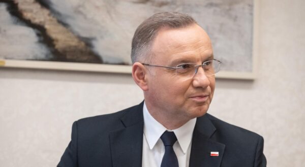 15.04.2025., Zagreb - Predsjednik Vlade Andrej Plenkovic primio je predsjednika Republike Poljske Andrzeja Dudu u Banskim dvorima. Photo: Neva Zganec/PIXSELL