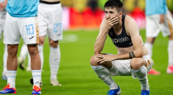 15.08.2024., Boras Arena, Boras, Svedska - Uzvratna utakmica 3. pretkola kvalifikacija za UEFA Europsku ligu, IF Elfsborg - HNK Rijeka. Stjepan Radeljic Photo: Carl Sandin/Bildbyran/PIXSELL