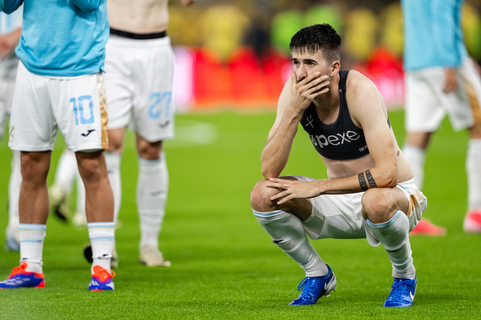 15.08.2024., Boras Arena, Boras, Svedska - Uzvratna utakmica 3. pretkola kvalifikacija za UEFA Europsku ligu, IF Elfsborg - HNK Rijeka. Stjepan Radeljic Photo: Carl Sandin/Bildbyran/PIXSELL