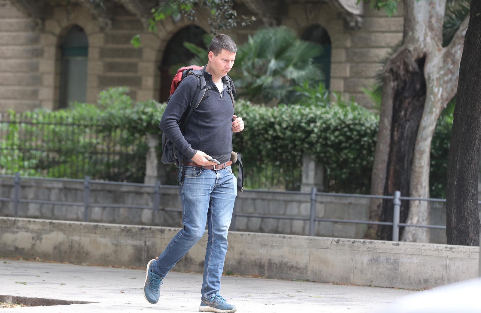 16.05.2025., Split - Ivan Pernar nakon rocista na splitskom Prekrsajnom sudu prosetao gradom. Photo: Ivo Cagalj/PIXSELL