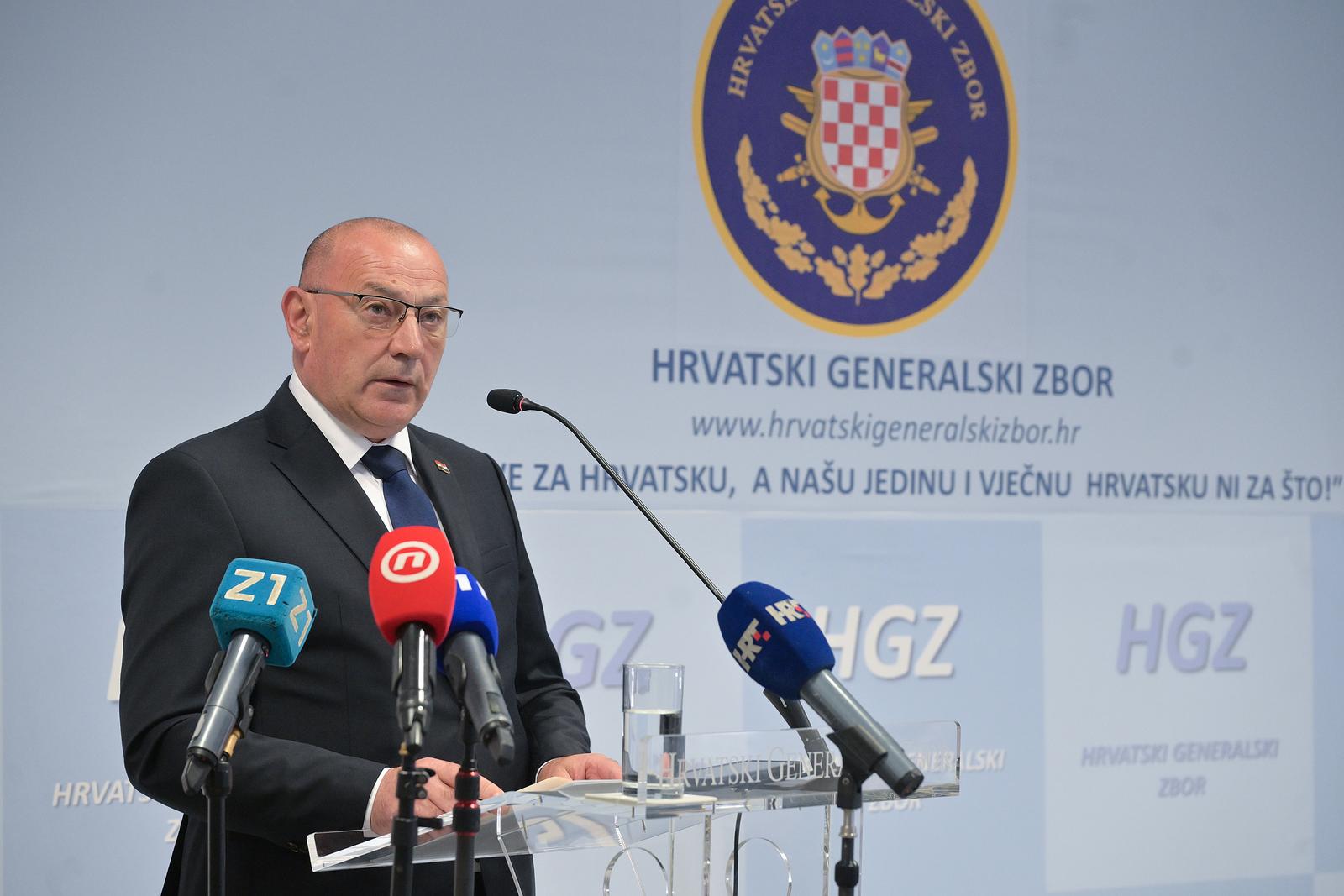 16.05.2025., Zagreb- U organizaciji Hrvatskog generalskog zbora odrzana je komemoracija za general-pukovnika Matu Lausica. potpredsjednik Vlade i ministar branitelja Tomo Medved Photo: Sandra Simunovic/PIXSELL