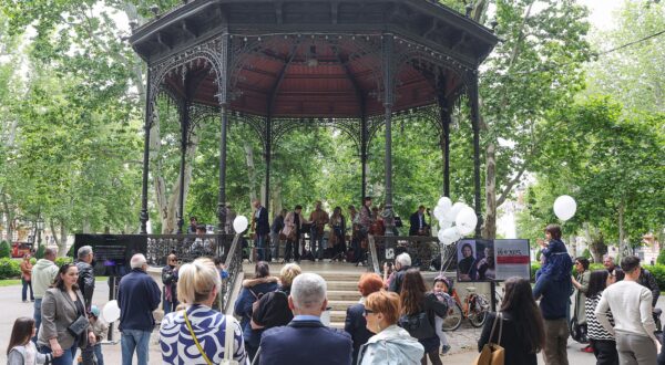 17.05.2025., Zrinjevac, Zagreb - Zagrebacka filharmonija predstavila je novu koncertnu sezonu 2025./2026. pod sloganom Zvuk grada. U opustenoj atmosferi jednog od najljepsih zagrebackih parkova, clanovi orkestra izveli su kratak koncert kojim su simbolicno otvoriti novu sezonu. Nakon glazbenog programa, uslijedilo je neformalno druzenje s glazbenicima. Photo: Goran Stanzl/PIXSELL