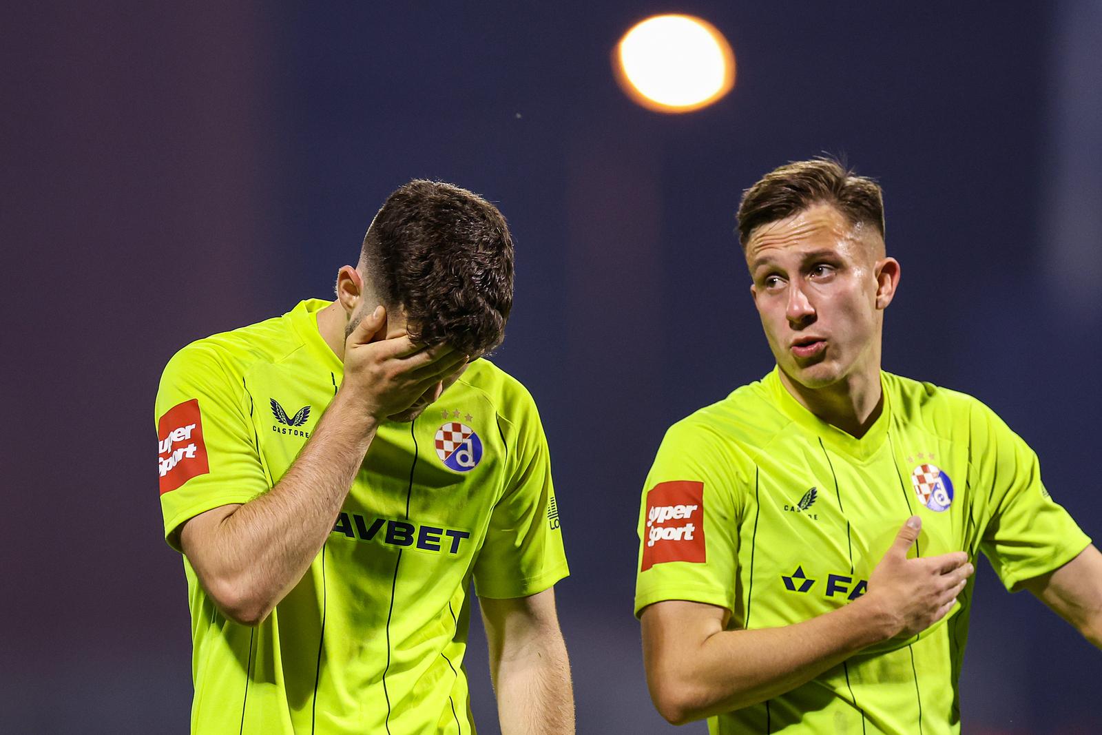 17.05.2025., stadion Maksimir, Zagreb - SuperSport HNL, 35. kolo, NK Lokomotiva - GNK Dinamo. Martin Baturina, Luka Stojkovic. Photo: Goran Stanzl/PIXSELL