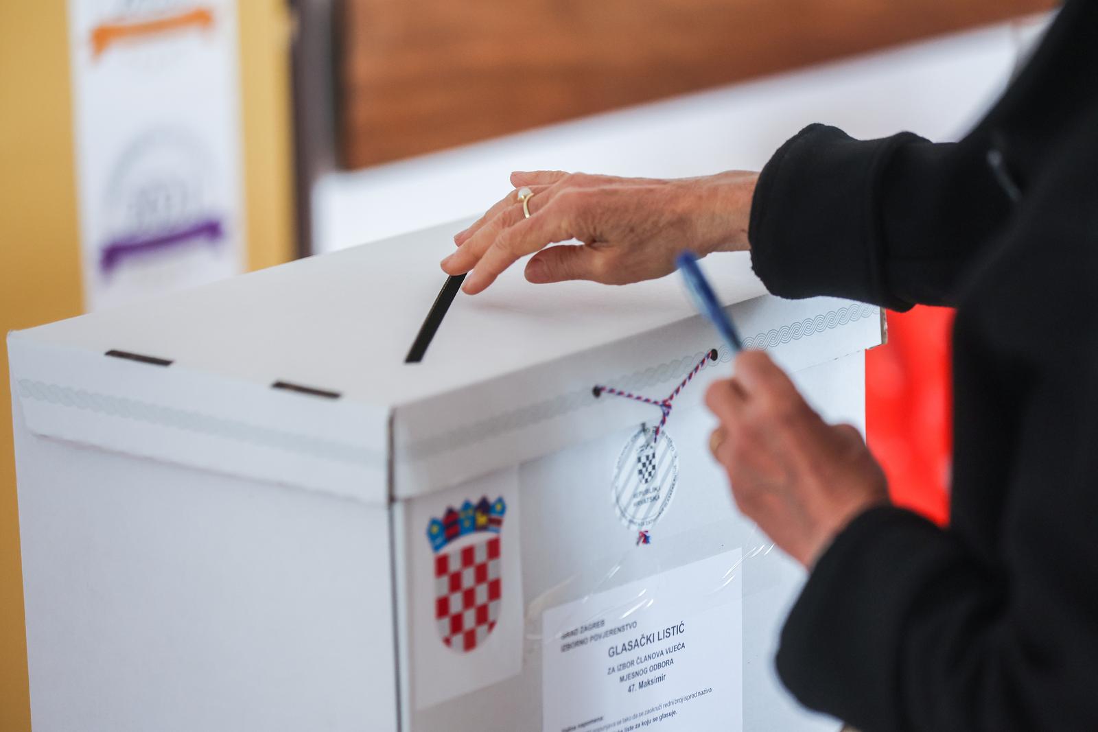 18.05.2025., Zagreb - Lokalni izbori 2025. Biracko mjesto 107. Photo: Slavko Midzor/PIXSELL