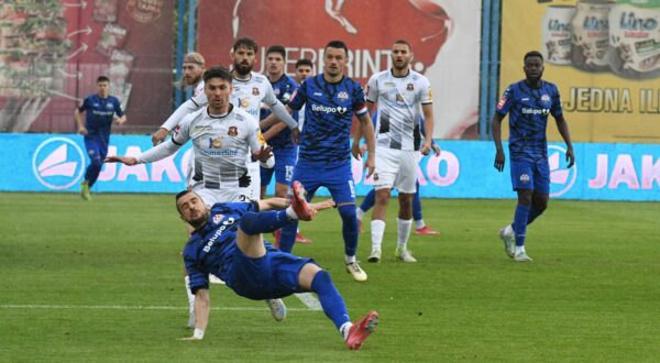 18.05.2025., Gradski stadion Ivan Kusek Apas, Koprivnica - SuperSport HNL, 35. kolo, NK Slaven Belupo - HNK Gorica. Ilija Nestorovski (90) Photo: Damir Spehar/PIXSELL