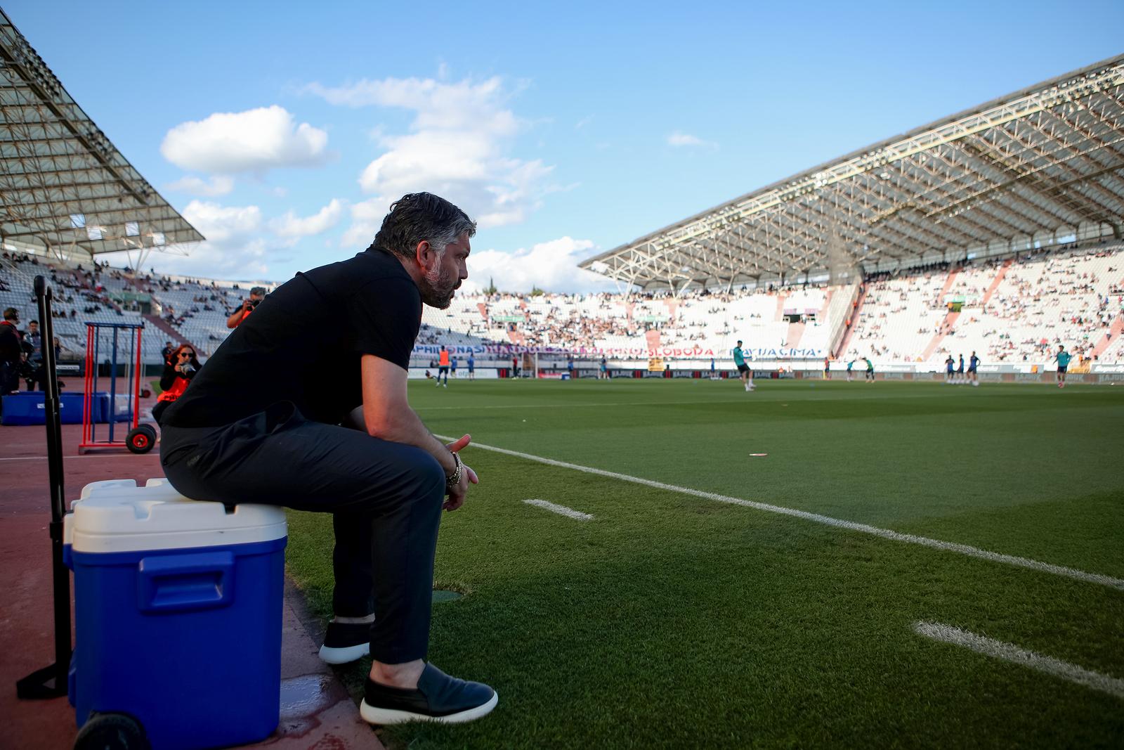18.05.2025., stadion Poljud, Split - SuperSport HNL, 35. kolo, HNK Hajduk - HNK Rijeka. Gennaro Gattuso Photo: Sime Zelic/PIXSELL