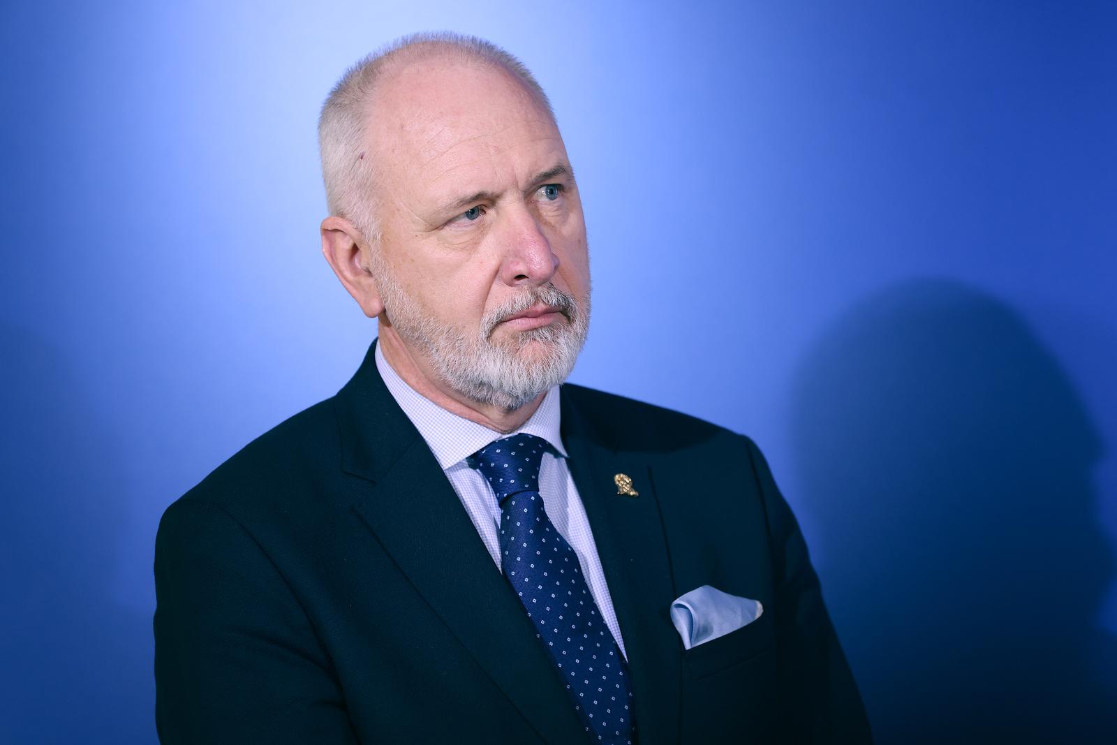 20.03.2025., Zagreb - Na konferenciji za medije Kluba zastupnika Hrvatske demokratske zajednice odrzanoj u Sabotu o temi „Osvrt na strajk u skolama“ govorili su Vesna Bedekovic,  Andro Krstulovic Opara i Maksimilijan Simrak. Photo: Patrik Macek/PIXSELL