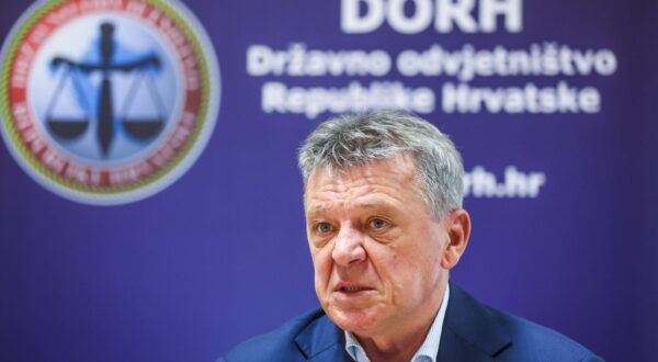 23.05.2025., Zagreb - Glavni drzavni odvjetnik Ivan Turudic na konferenciji za medije prezentirao je rezultate rada drzavnih odvjetnistava u 2024. godini i osvrnuo se na prvu godinu mandata. Photo: Slavko Midzor/PIXSELL