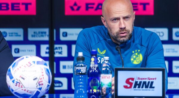 23.05.2025., Zagreb - Vrsitelj duznosti trenera GNK Dinamo Sandro Perkovic odrzao je konferenciju za medije uoci posljednjeg 36. kola prvenstva i utakmice protiv NK Varazdin. Photo: Slavko Midzor/PIXSELL