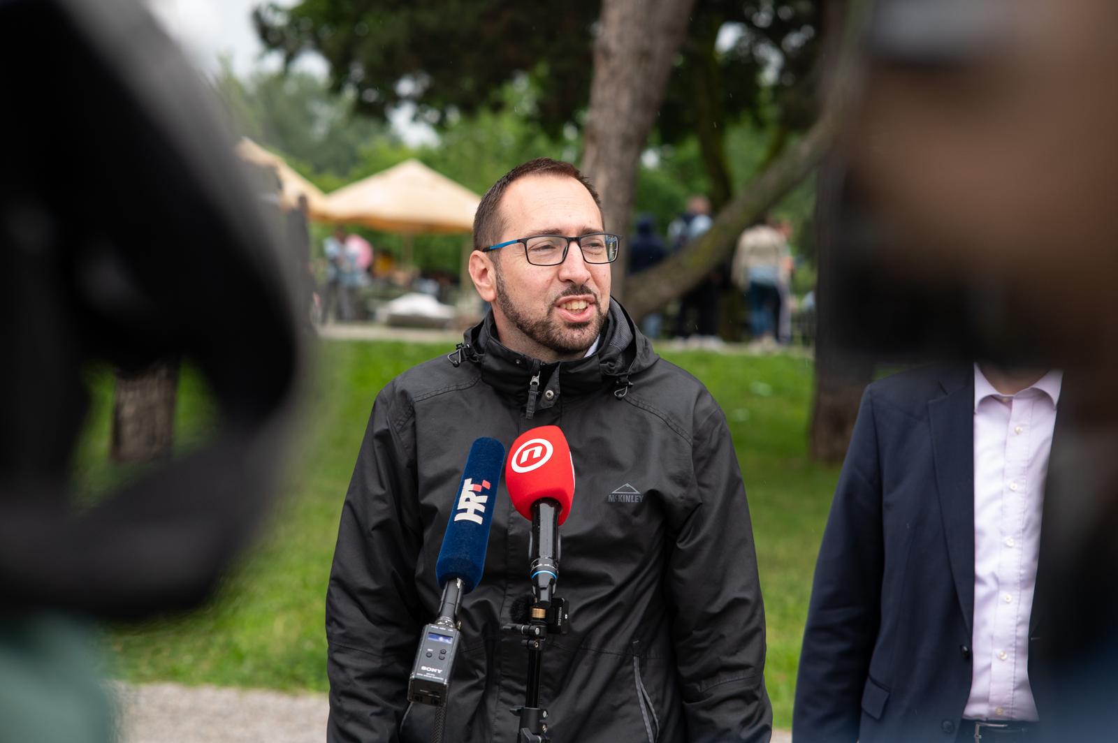 23.05.2025., Bundek, Zagreb - Tomislav Tomašević na norijadi. Photo: Luka Antunac/PIXSELL