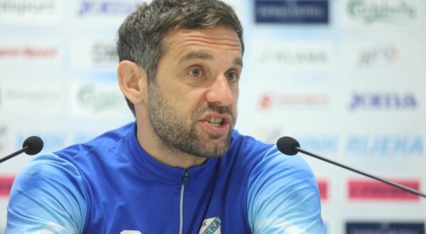 25.4.2025.., Rijeka - Konferencija za medije: Dinamo - Rijeka, utakmicu su najavili trener Radomir Djalovic i igrac Toni Fruk. Photo: Nel Pavletic/PIXSELL