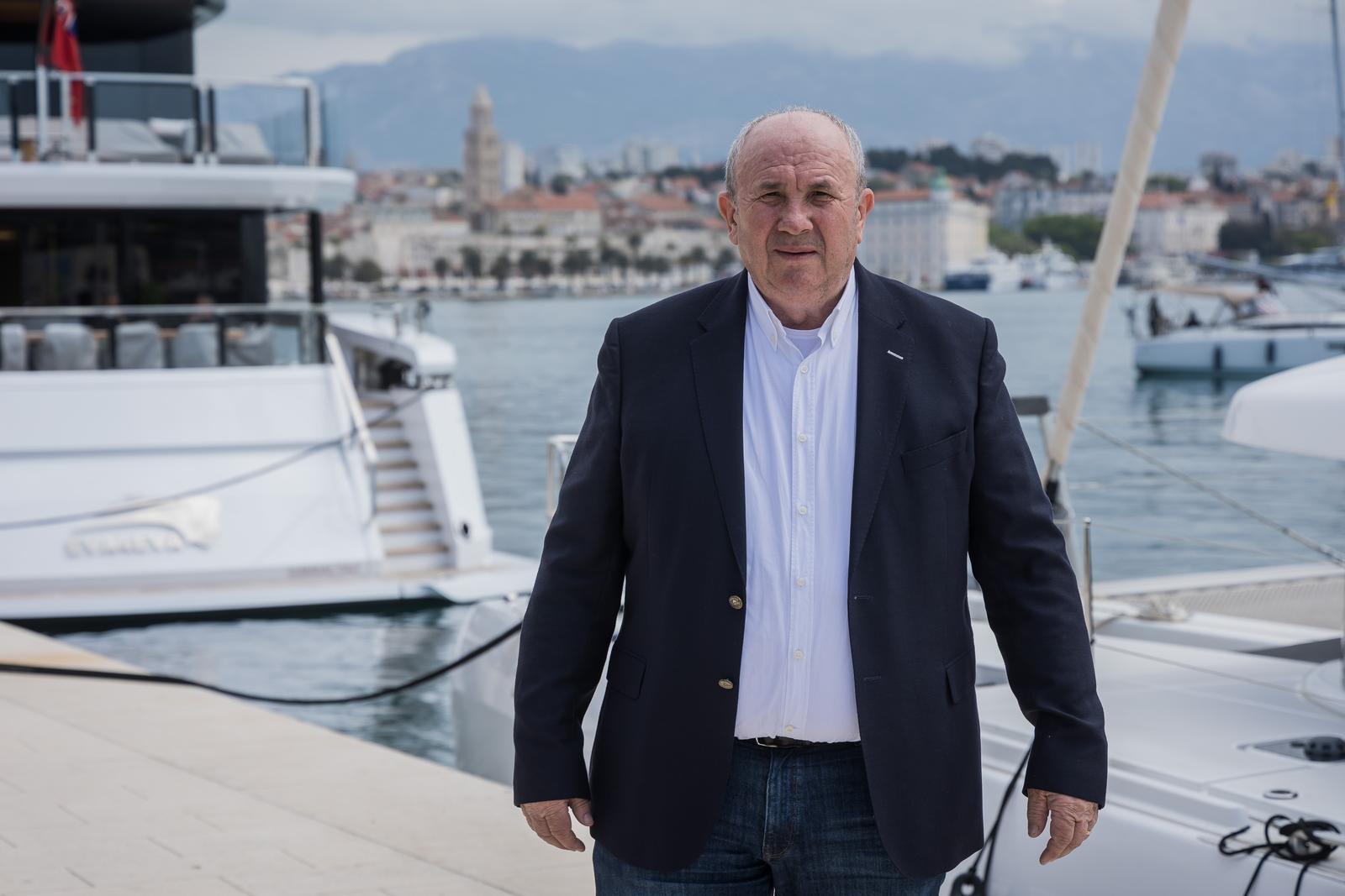 25.04. 2025., Split - Zeljko Kerum na Zapadnoj Obali Portreti. Photo: Zvonimir Barisin/PIXSELL