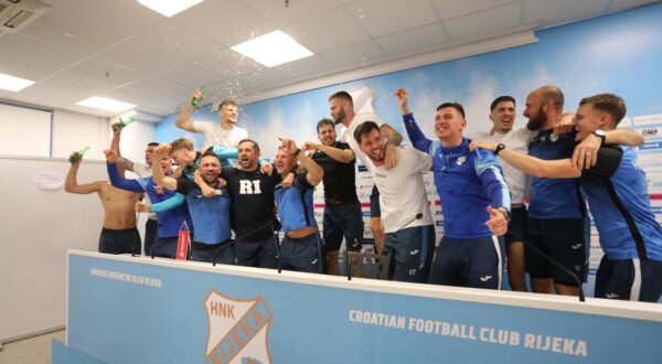 25.05.2025., stadion HNK Rijeka, Rijeka - SuperSport HNL, 36. kolo, HNK Rijeka - NK Slaven Belupo. Radomir Djalovic, Niko Jankovic Photo: Goran Kovacic/PIXSELL