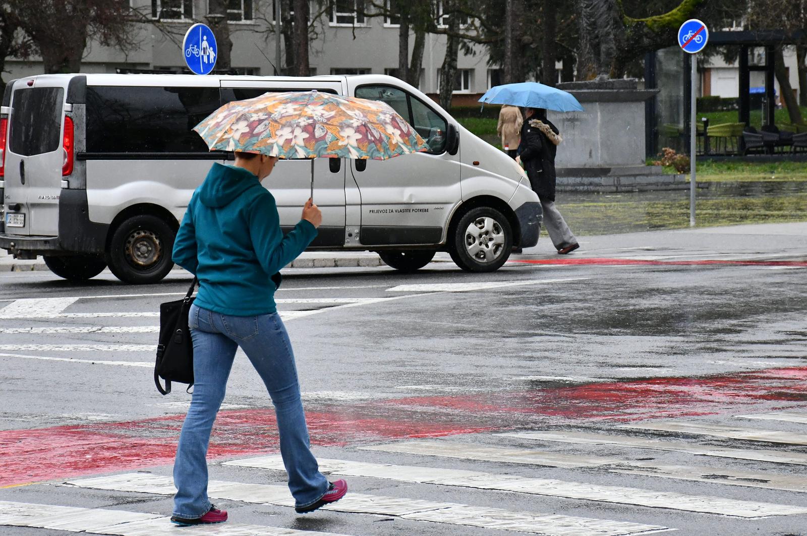 26.03.2025., Slavonski Brod: Nastavlja se razdoblje oblacnog, kisnog i promjenjivog vremena. Photo: Ivica Galovic/PIXSELL