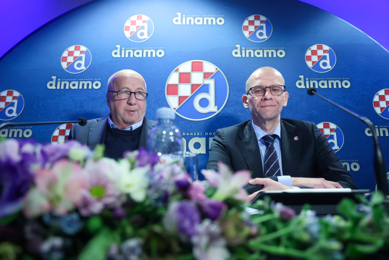 26.03.2025., Zagreb - Maksimirski stadion. Redovna skupstina GNK Dinamo. Velimir Zajec i Dubravko Skender. Photo: Sanjin Strukic/PIXSELL