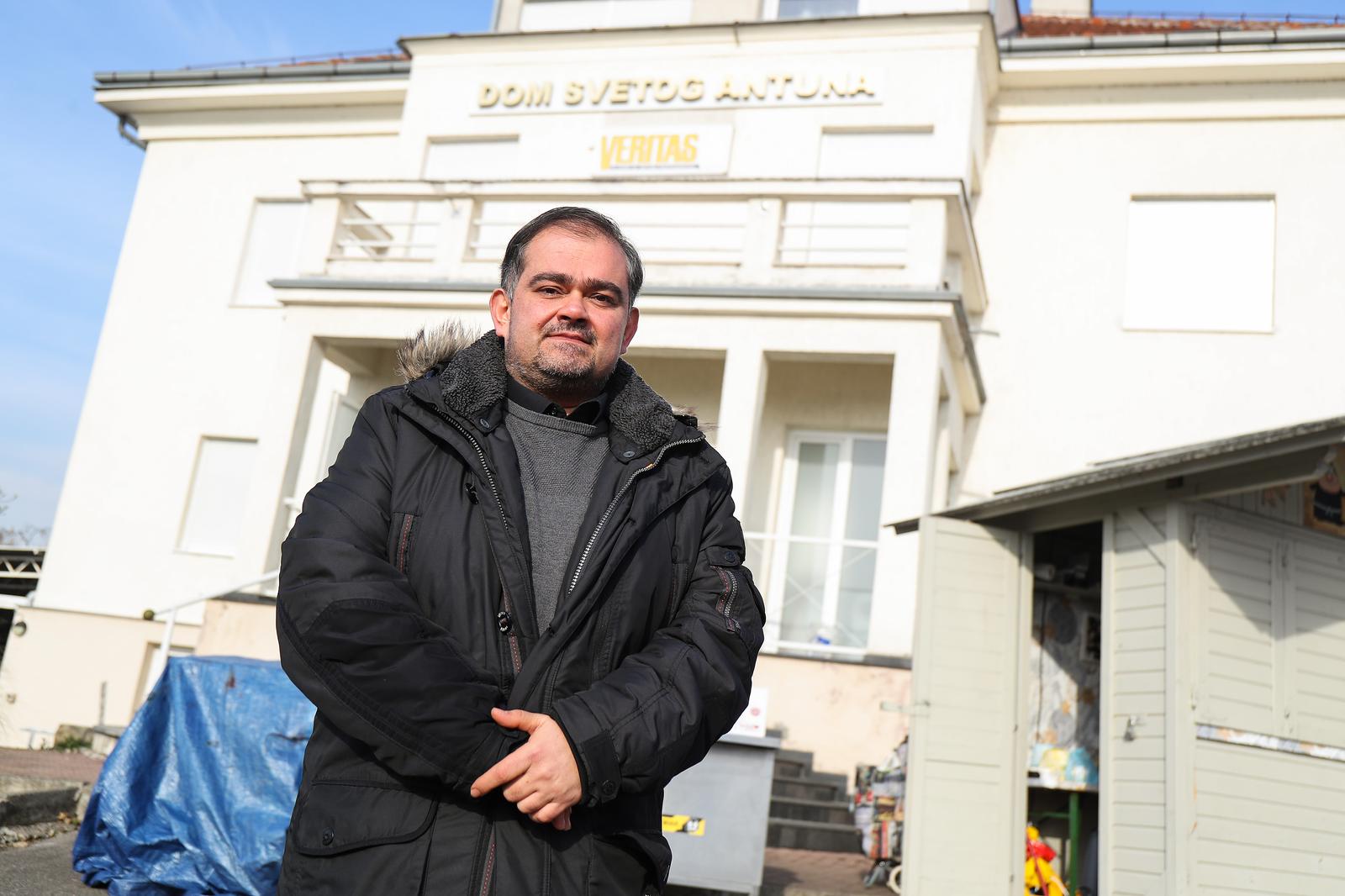 27.01.2022., Zagreb - Fra Franjo Vidovic, voditelj pucke kuhinje na Sv. Duhu u sklopu crkve Svetog Antuna Padovanskog. Photo: Luka Stanzl/PIXSELL