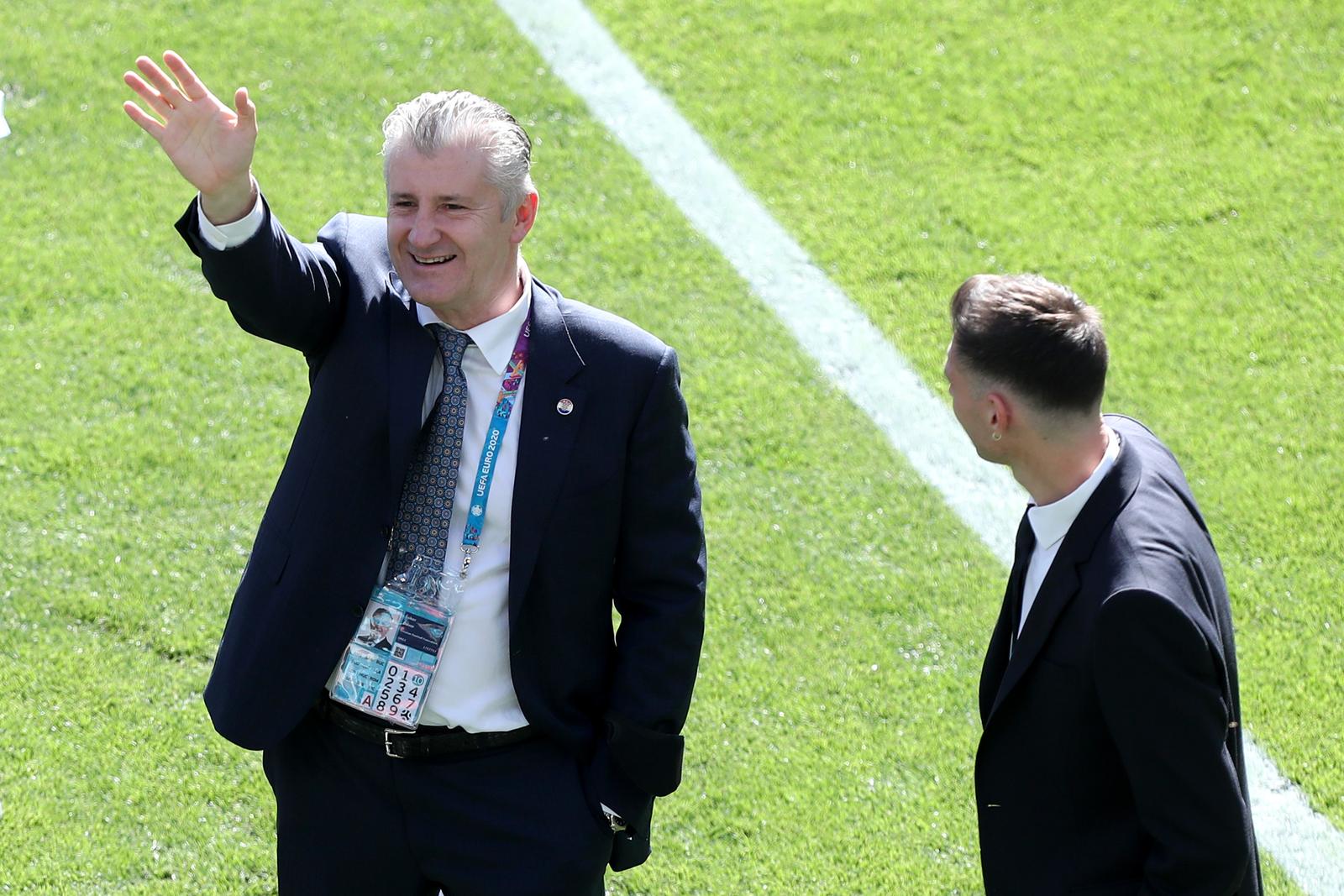 28.06.2021., Kopenhagen, Danska - Stadion Parken. UEFA Europsko prvenstvo 2020, osmina finala, Hrvatska - Spanjolska. Davor Suker "nPhoto: Luka Stanzl/PIXSELL