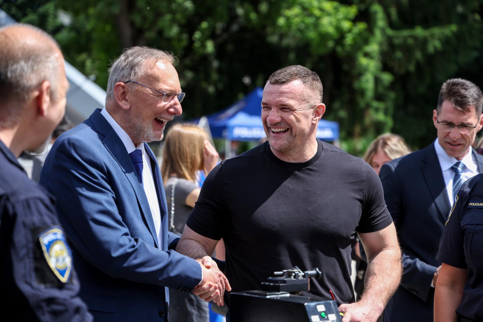 29.05.2025. Zagreb - Dan otvorenih vrata Policijske akademije uz promociju policijskog zanimanja, te Dan sporta. U okviru programa, potpredsjednik Vlade Republike Hrvatske i ministar unutarnjih poslova, dr. sc. Davor Bozinovic, sluzbeno je Upravi za granicu Ravnateljstva policije predao 20 terenskih vozila i 44 bespilotne letjelice malog dometa. 
 Photo: Igor Kralj/PIXSELL