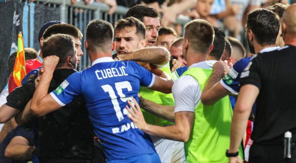 29.05.2025., Rijeka - SuperSport Hrvatski nogometni kup, finale, 2. utakmica, HNK Rijeka - NK Slaven Belupo. Adriano Jagusic, Bruno Goda