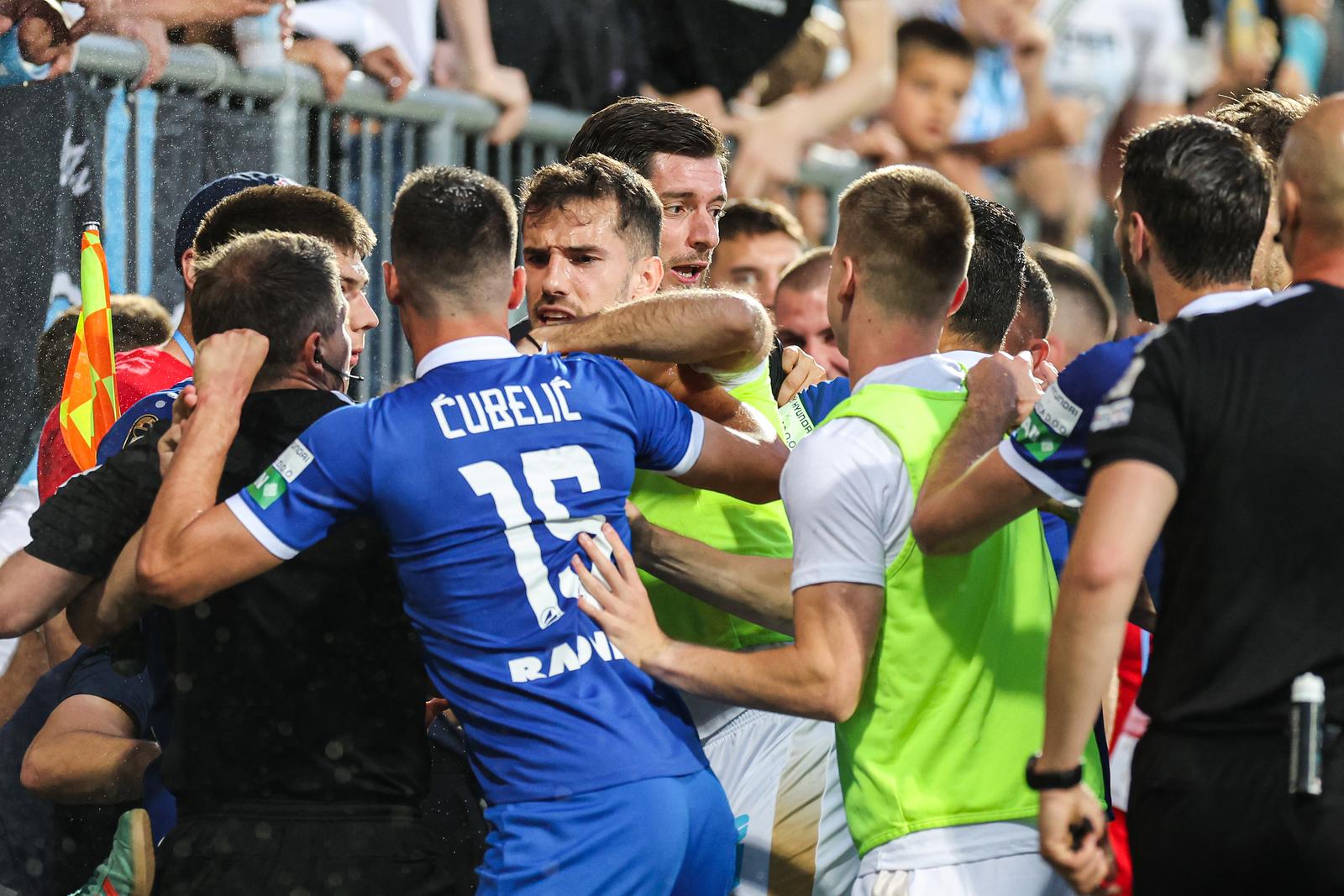 29.05.2025., Rijeka - SuperSport Hrvatski nogometni kup, finale, 2. utakmica, HNK Rijeka - NK Slaven Belupo. Adriano Jagusic, Bruno Goda
