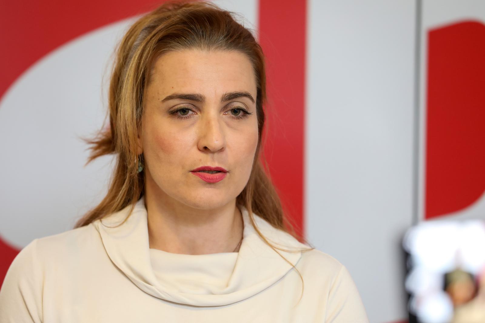 31.03.2023., Pula - 
Konferencija za medije SDP-a Istre s temom "Nova afera IDS-a" na kojoj su govorili Vili Bassanese, Danijel Feric i Maria Blazina. Photo: Srecko Niketic/PIXSELL
