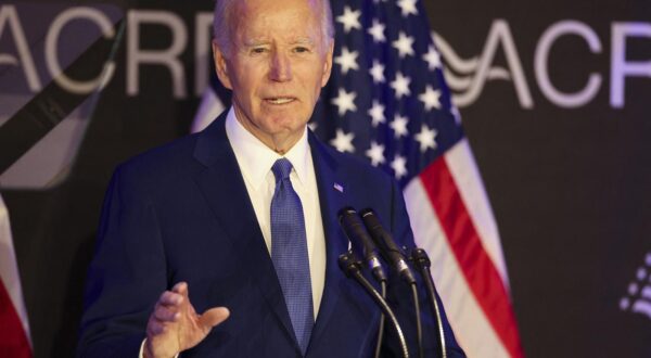 NO FILM, NO VIDEO, NO TV, NO DOCUMENTARY - Former President Joe Biden speaks during the Advocates, Counselors, and Representatives for the Disabled bipartisan conference at the Sofitel Chicago Magnificent Mile on Tuesday, April 15, 2025. It was his first major speaking appearance since leaving office in January. Photo by Eileen T. Meslar/Chicago Tribune/TNS/ABACAPRESS.COM Photo: Chicago Tribune/TNS/ABACA/ABACA