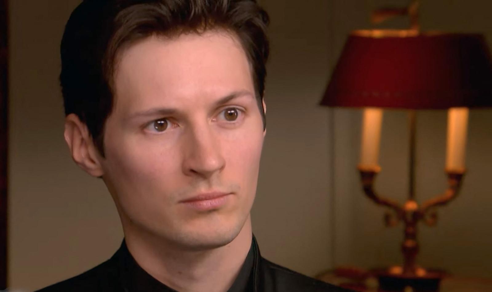 Pavel Durov, franco-russe de 39 ans, fondateur et PDG de la messagerie sécurisée Telegram a été interpellé samedi soir 24 août 2024 à l'aéroport du Bourget en France. © Capture TV Interview 60 Minutes via Bestimage Pavel Durov, 39-year-old Franco-Russian, founder and CEO of the secure messaging company Telegram, was arrested on Saturday evening August 24, 2024 at Le Bourget airport in France. Photo: © Capture TV via Bestimage/BESTIMAGE