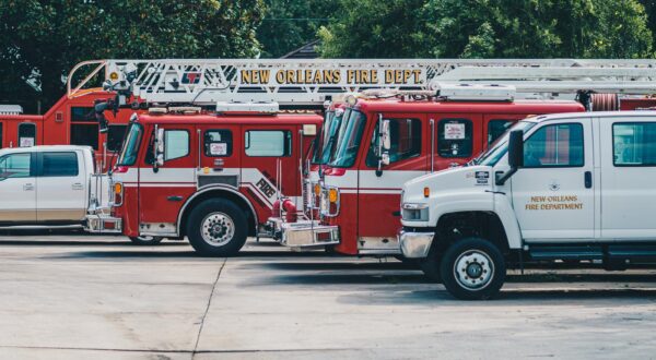 THEMENBILD, unterwegs in Lousiana und Florida THEMENBILD - Einsatzfahrzeuge des "New Orleans Fire Department" (NOFD), aufgenommen am 14.08.2019, New Orleans, Vereinigte Staaten von Amerika // emergency vehicles of the "New Orleans Fire Department" (NOFD), New Orleans, United States of America on 2019/08/14. EXPA Pictures © 2019, PhotoCredit: EXPA/ Florian Schroetter EXPA/ Florian Schroetter