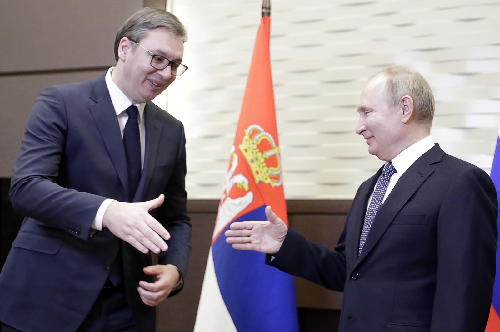 Aleksandar Vučić i Vladimir Putin 2019.