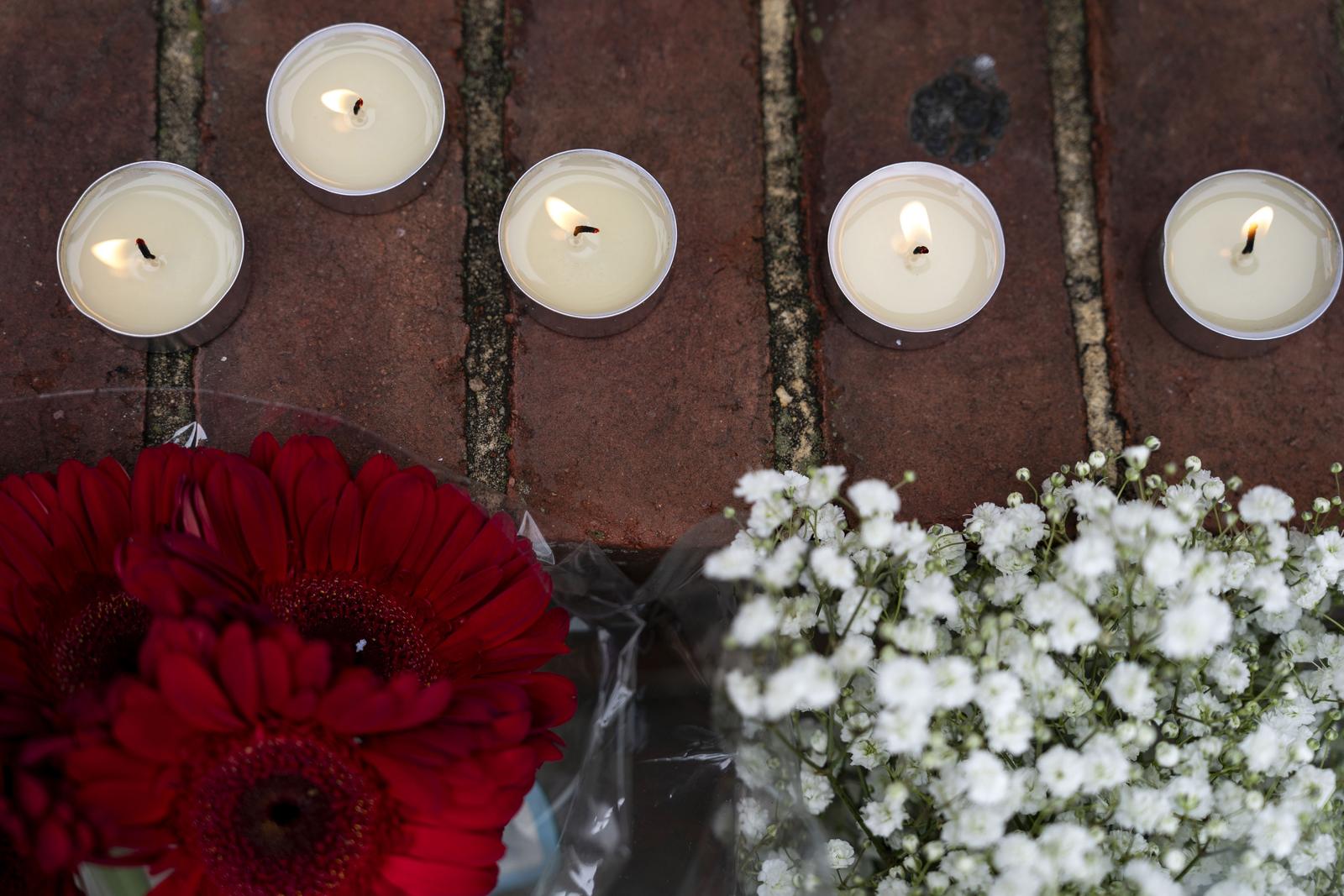 Flowers and candles are placed near the Capital Jewish Museum the morning after Yaron Lischinsky and Sarah Milgrim, two Israeli Embassy staff members, were shot and killed leaving an event for young professionals hosted by the American Jewish Committee in Washington, DC, on Thursday, May 22, 2025. The gunman, 30-year-old Elias Rodriguez, turned himself in and yelled "Free, Free Palestine" while being arrested. Photo by Bonnie Cash/UPI Photo via Newscom Photo: BONNIE CASH/NEWSCOM