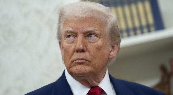 United States President Donald J Trump takes questions from reporters as he participates in a swearing-in ceremony for Fox News host Jeanine Pirro as interim US Attorney for the District of Columbia, in the Oval Office of the White House in Washington, DC, US, on Wednesday, May 28, 2025. Credit: Chris Kleponis / Pool via CNP Photo: Chris Kleponis - Pool via CNP/NEWSCOM